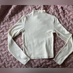OGL Ivory Mockneck Top